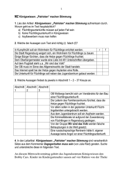 Königswiesen Patrioten machen Stimmung Aufgaben