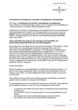 Informationen f&uuml;r Sch&uuml;lerinnen und Sch&uuml;ler