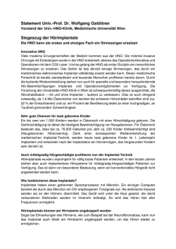 Statement Gstöttner