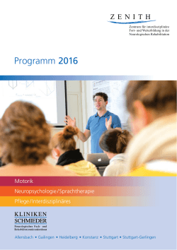 ZENITH-Programm 2016