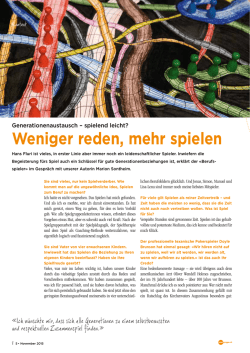 Hans Fluri: weniger reden, mehr spielen