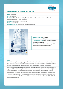 PDF - DEMOCRACY im Rausch der Daten
