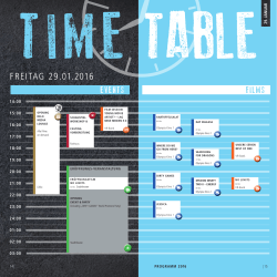 Time-Table - Snowdance Independent Film Festival