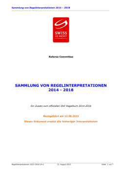 sammlung von regelinterpretationen 2014