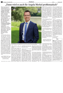 Interview zur Fl&uuml;chtlingskrise