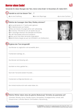 Horror ohne Ende! - Lehrerservice.at
