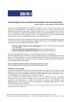 Ganzer Artikel als PDF - Deutsche Gesellschaft für Karriereberatung