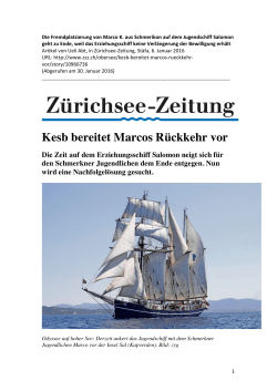 Kesb bereitet Marcos Rückkehr vor