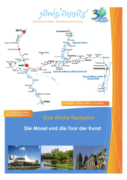 Eine Woche Navigation Die Mosel und die Tour der