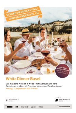 Zeitungsbeilage White Dinner Basel 2015