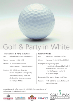 Golf & Party in White