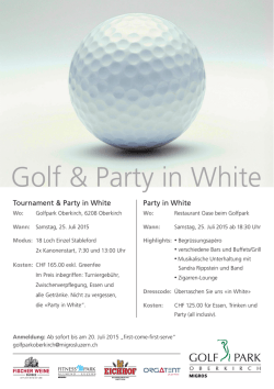 Golf & Party in White