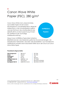 Canon Wave White Papier (FSC), 280 g/m²