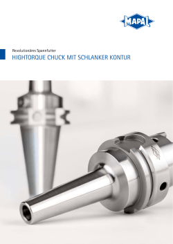 HigHTorque CHuCk miT sCHlanker konTur