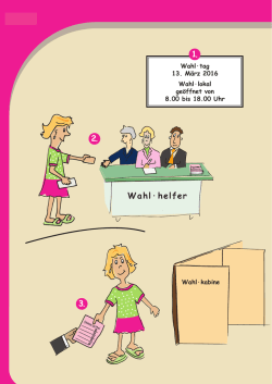 Die Wahl im Wahllokal