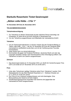 Starbulls Rosenheim Ticket Gewinnspiel „Aktion volle Hütte – 2 für 1“