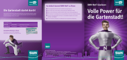 Volle Power für die Gartenstadt! - SWN