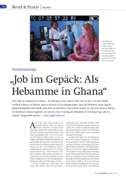 Job im Gep&auml;ck: Als Hebamme in Ghana