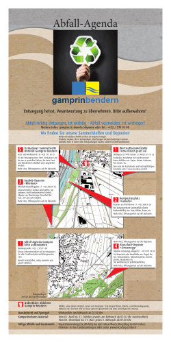 Abfall-Agenda - Gemeinde Gamprin