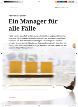 in Manager für alle Fälle - Ludwig Heuse GmbH interim