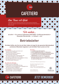 Eine Tasse voll Gl&uuml;ck Wir suchen