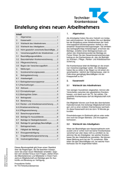 Einstellung eines neuen Arbeitnehmers