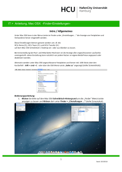 IT > Anleitung, Mac OSX -Finder-Einstellungen