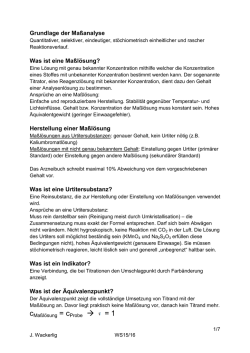 Einf&uuml;hrung in die Ma&szlig;analyse