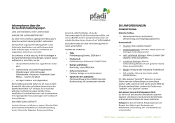 Anforderungen ANP - Pfadi St. Gallen und Appenzell