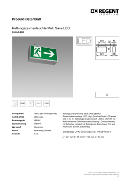 Produkt-Datenblatt Rettungszeichenleuchte Multi Save LED