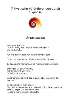 Depressionen / Ängste / Zwänge
