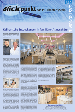 Presse  - Restaurant Karlshöhe