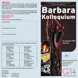 Flyer Barbara Kolloquium