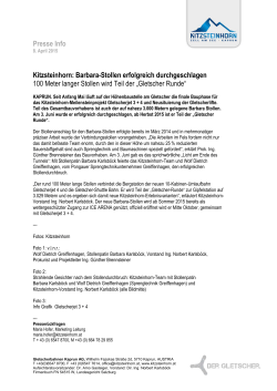 Presse Info Kitzsteinhorn: Barbara