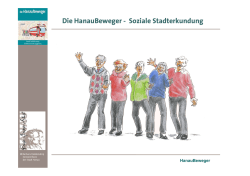 Die HanauBeweger - soziale Stadterkundung