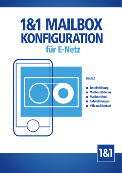 1&1 Mailbox Konfiguration