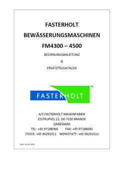 FM4500 - Bedienung/Ersatzteile