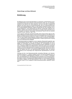 Einf&uuml;hrung - FELDHAUS VERLAG