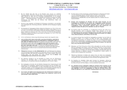 Regulation - Camping Baia Verde