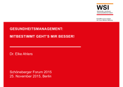 Dr. Elke Ahlers - Sch&ouml;neberger Forum