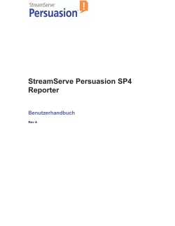 StreamServe Persuasion SP4 Reporter