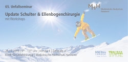 Update Schulter & Ellenbogenchirurgie