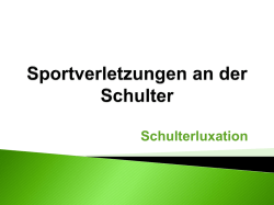 Sportverletzungen an der Schulter