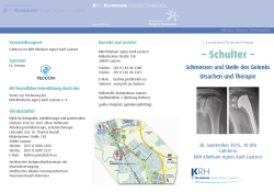 Schulter - Klinikum Region Hannover