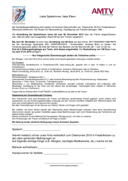 Hiermit melde(n) ich/wir unser Kind verbindlich