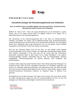 Insuretechs zwingen die Versicherungsbranche zum Umdenken