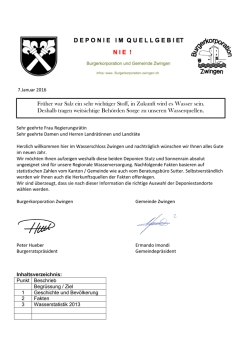 Handout - Burgerkorporation Zwingen