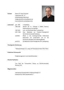 Kontakt: Pfarrer Dr. Heiner K&uuml;cherer Tottenheimer Str. 13 97944
