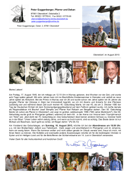 Peter Guggenberger, Pfarrer und Dekan