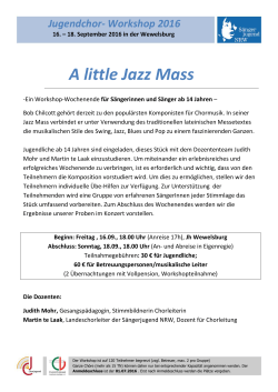 A little Jazz Mass